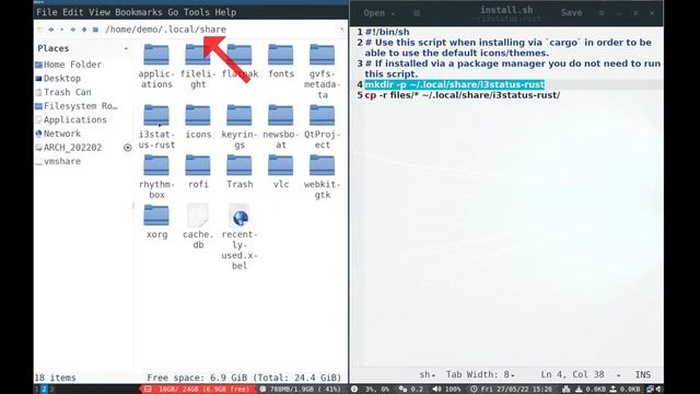 Arch Linux i3status-Rust How to tutorial #archlinux #i3wm смотреть онлайн