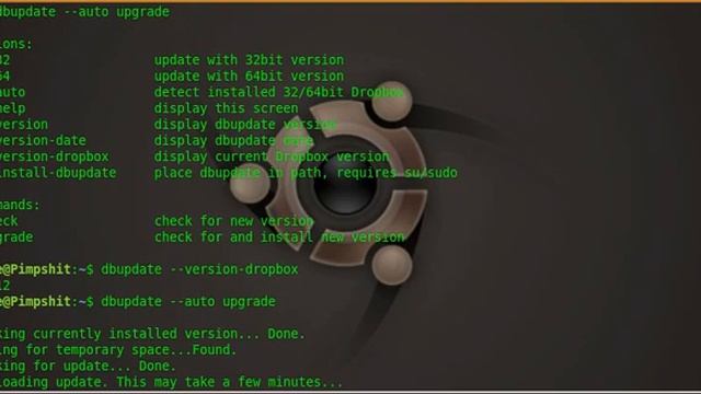 (outdated) Dropbox experimental build updater script for Linux in action. смотреть онлайн