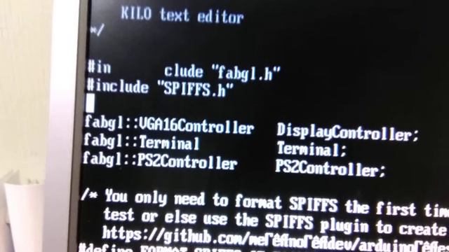I made Kilo text editor port to esp32 with FabGL смотреть онлайн