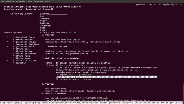 Come navigare da riga di comando [links2] [Linux] смотреть онлайн