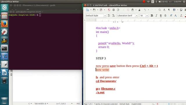 How to write,compile and run c program in Linux Ubuntu/Mint 100% WORK смотреть онлайн