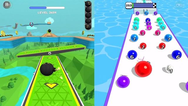 Going Balls Speedrun Vs Marble Run 3D All Levels Gameplay Android IOS 4K Nr 52