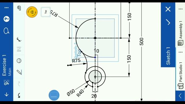 Onshape Android App 3D CAD TUTORIAL EXERCISE 1 смотреть онлайн