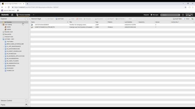 Automic Web Interface Basics - Process Assembly смотреть онлайн