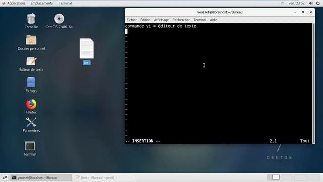 9-commande de base linux éditeur de texte vi, lire le contenu cat more less смотреть онлайн