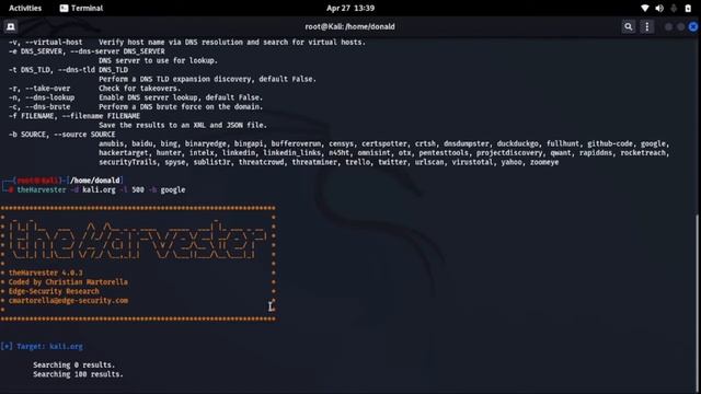 How to extract emails from a website using The Harvester in kali 2022 смотреть онлайн