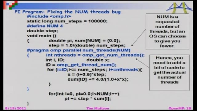 Day 1 - 3. Shared Memory Programming with OpenMP - PARLAB 2011 смотреть онлайн