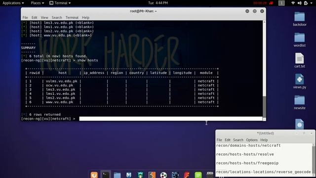 recon ng - Information Gathering смотреть онлайн