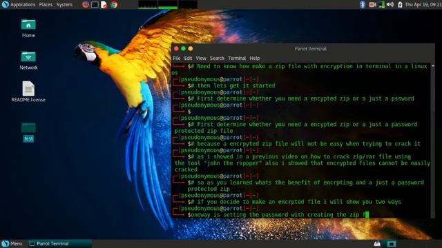 Encrypting Zip Files From The Terminal In Linux смотреть онлайн