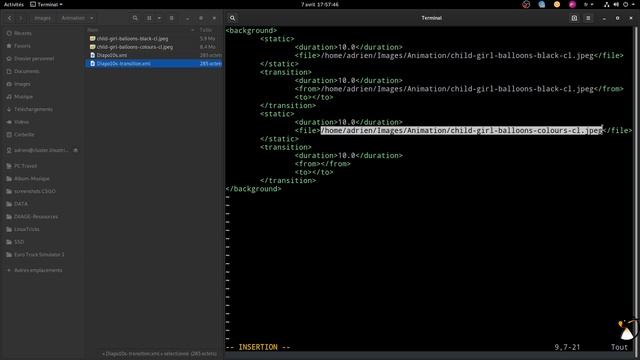 Créer un fond d'écran animé pour GNOME смотреть онлайн