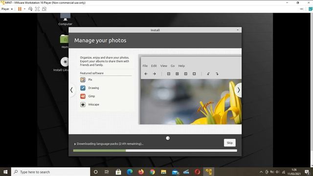 Tutorial Install Linux Mint 20 dengan VMware Player 16 смотреть онлайн