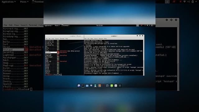 Installing Fluxion in kali Linux смотреть онлайн