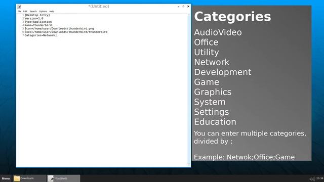 Manually create a system menu entry (launcher) on linux смотреть онлайн