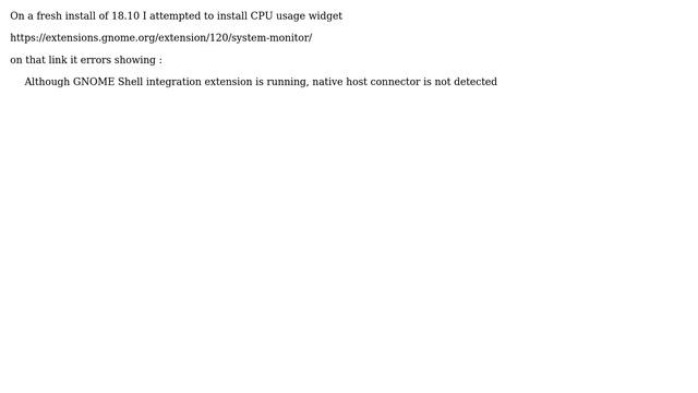 Although GNOME Shell integration extension is running, native host connector is not detected смотреть онлайн