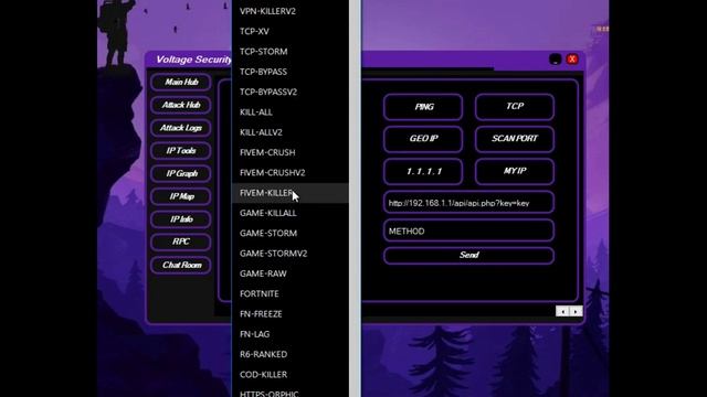 Voltage Security DDOS panel смотреть онлайн