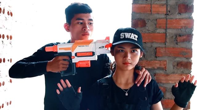 Action S.W.A.T Hero Girl Nerf guns SuperGirl Rescue Princess Nerf war смотреть онлайн