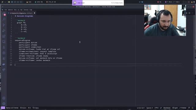 VS Code Tips: Include diagrams in your Markdown files with Mermaid [PT-BR/EN-US (Is coming)] смотреть онлайн