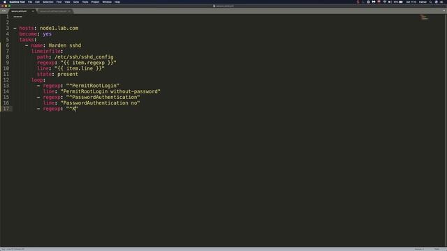 #4. Ansible playbooks (ssh hardening) смотреть онлайн