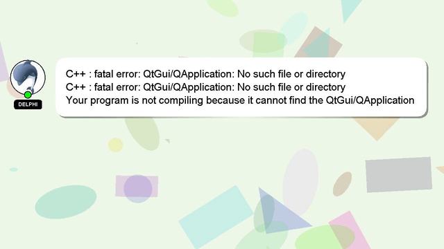 C++ : fatal error: QtGui/QApplication: No such file or directory смотреть онлайн