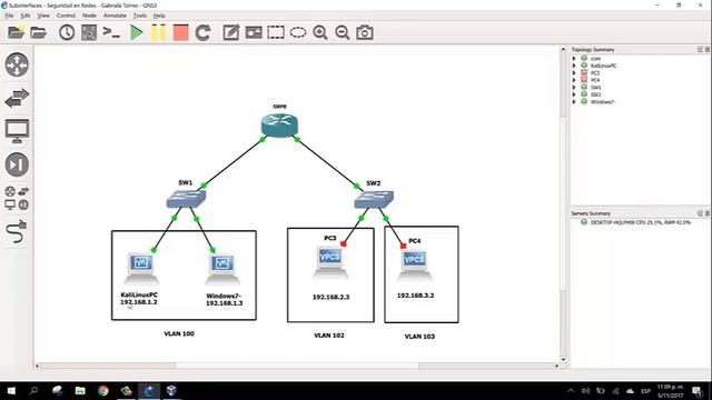 6. Ataque con Kali Linux a vulnerabilidad de W7 usando topología en GNS3 смотреть онлайн