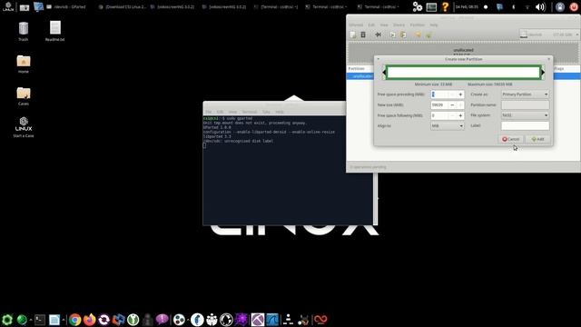 CSI Linux 2021.1 - Using GParted to Partition and Format a Drive смотреть онлайн