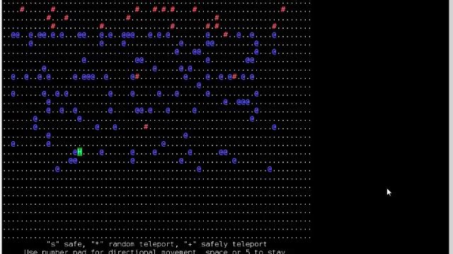 robots - game for Linux terminal смотреть онлайн