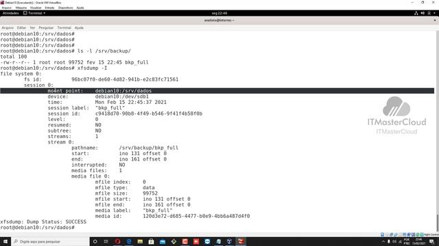 Backup e Restore com XFSDump e XFSRestore смотреть онлайн