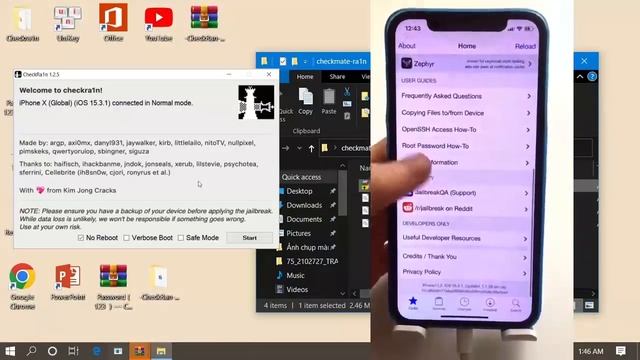 iOS 15.5 CheckRa1n iOS 15.4.1 - 14.8.1 - 12.5.5 Jailbreak! смотреть онлайн