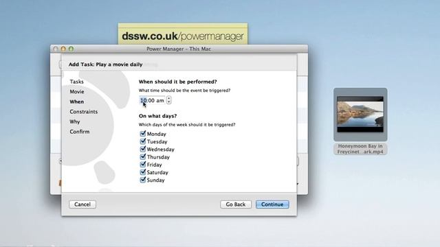 Automatically play a movie on a Mac with Power Manager смотреть онлайн