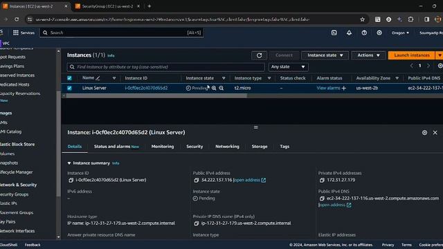 Launch EC2 Linux instance in AWS and changing user data смотреть онлайн