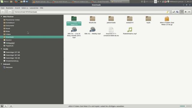 Linux Mint 17.1-Anpassung Icons und Ordner! смотреть онлайн
