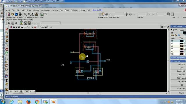 NOR GATE LAYOUT PART 1 смотреть онлайн
