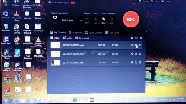 Best Free Screen Recorder For Pc | ITop Screen Recorder | No Watermark 100% Free | Sid Tech Gyan