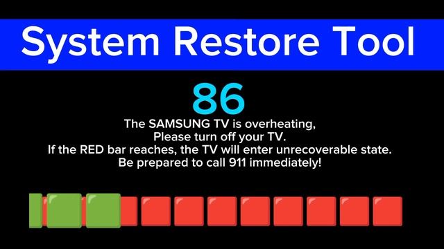 SAMSUNG TV Overheating Killscreen смотреть онлайн