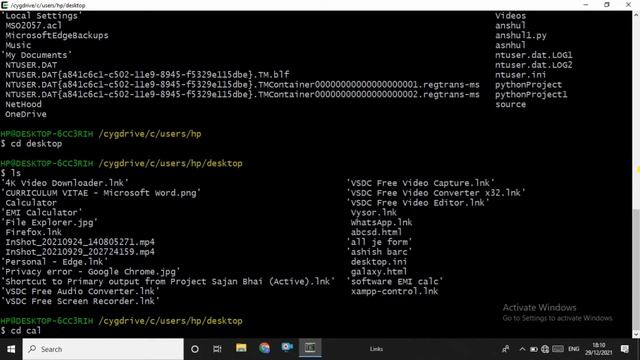 Cygwin64 Terminal | Linux commands @Totalprogrammingaming #linux #command смотреть онлайн