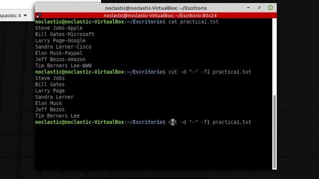 Curso Administración Linux - Comando cut. Vídeo 19 смотреть онлайн