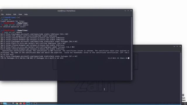 how kali Linux desktop workspace works in PC смотреть онлайн