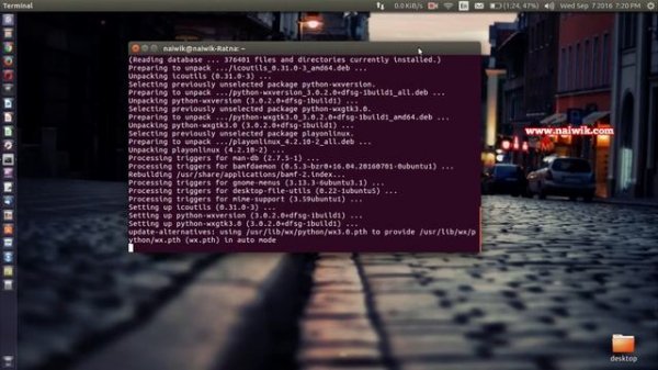 Install PlayOnLinux to run windows applications in Linux Ubuntu 16.04