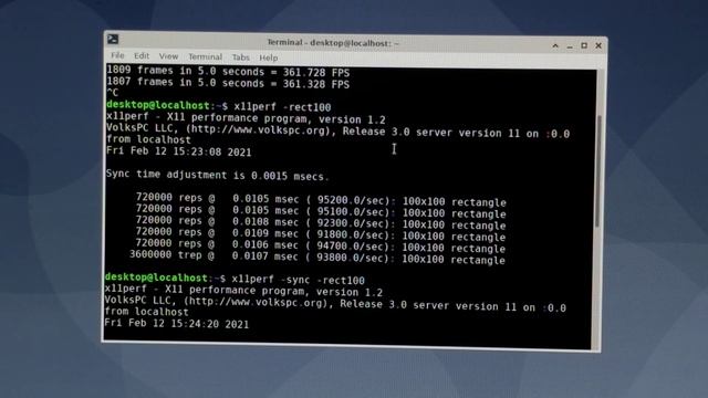Graphics performance comparison between VolksPC OS and Ubuntu. смотреть онлайн
