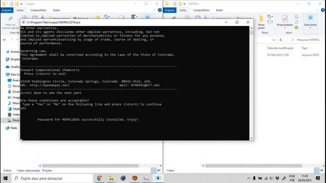 Instalação do programa MOPAC com GPU, no Windows смотреть онлайн