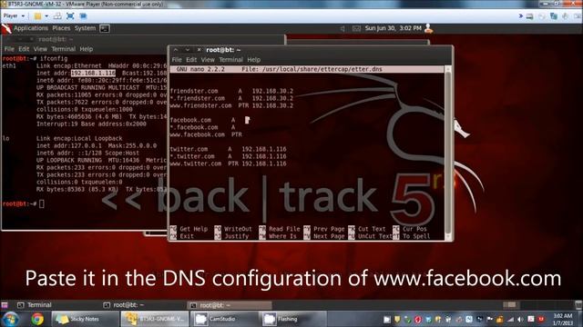 MITM Attack by DNS Spoofing using BackTrack 5 SET and Ettercap смотреть онлайн