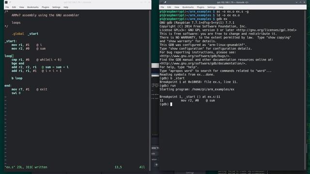 ARMv7 Assembly using GNU Assembler: Loops смотреть онлайн