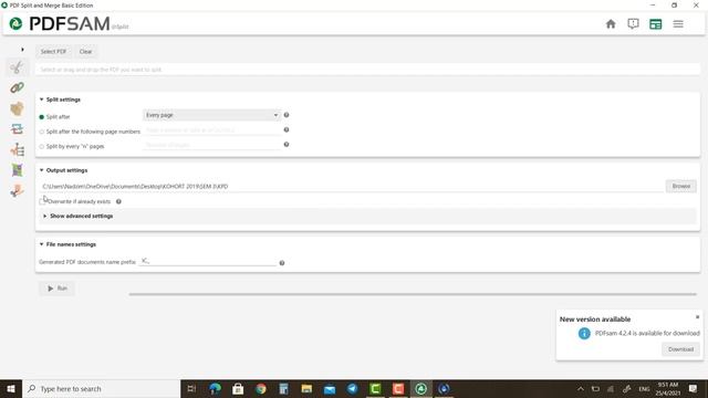 Split PDF File using PDFsam Basic смотреть онлайн