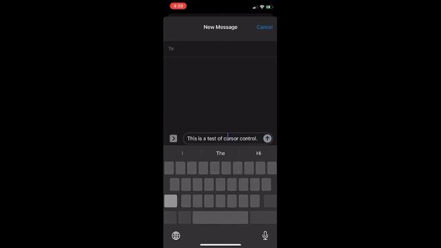 Long Press on Space Bar to control cursor. смотреть онлайн
