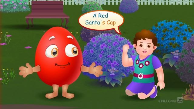 Learn PURPLE Colour With Funny Egg Surprise Toys & Songs | ChuChuTV Colorful Surprise Eggs For Kids