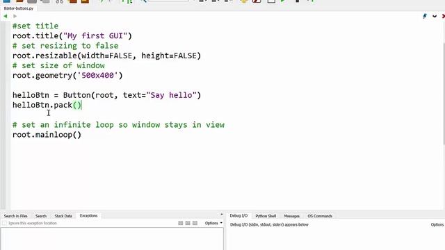 Buttons in Tkinter смотреть онлайн