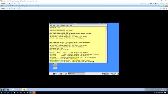 System Rescue CD - montowanie partycji NTFS na Linuksie 1080p смотреть онлайн