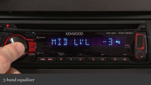 Kenwood KDC-202U CD Receiver Display and Controls Demo | Crutchfield Video смотреть онлайн