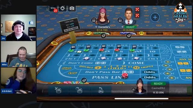 Craps Dealers Try Out A Multiplayer Craps App - Vegas Craps By Pokerist (KamaGames)