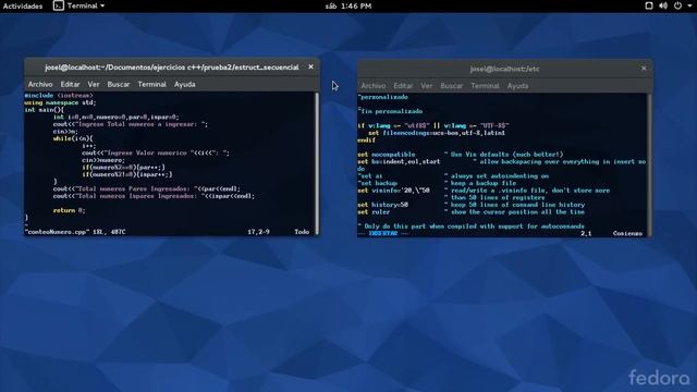 Tutorial Editor Vim - GNU/Linux sobre Fedora - IV смотреть онлайн